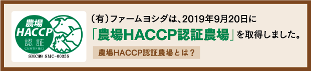 HACCP認証告知